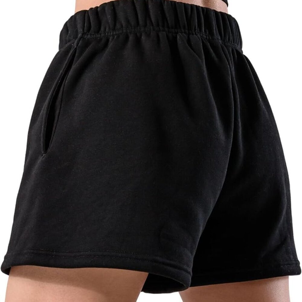 Kamo Fitness Black Fleece Relaxed Sweat Shorts Size M — image 8 of 8